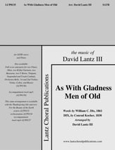 As with Gladness Men of Old SATB choral sheet music cover